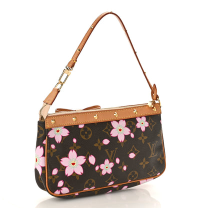 Louis Vuitton Monogram Cherry Blossom Pochette Accessories Brown 3 of 8