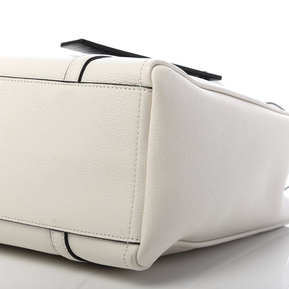 Marc Jacobs Grained Calfskin The Tag Tote White 7 of 9