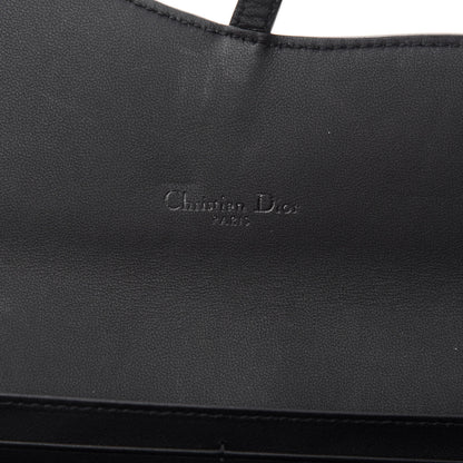 Christian Dior Ultra Matte Calfskin Saddle Chain Wallet Pouch Black 9 of 12