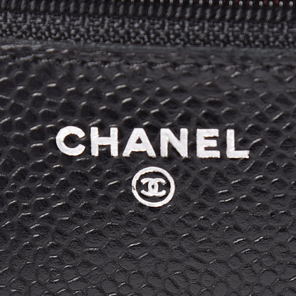 Chanel Caviar Quilted Wallet On Chain WOC Black 6 of 12