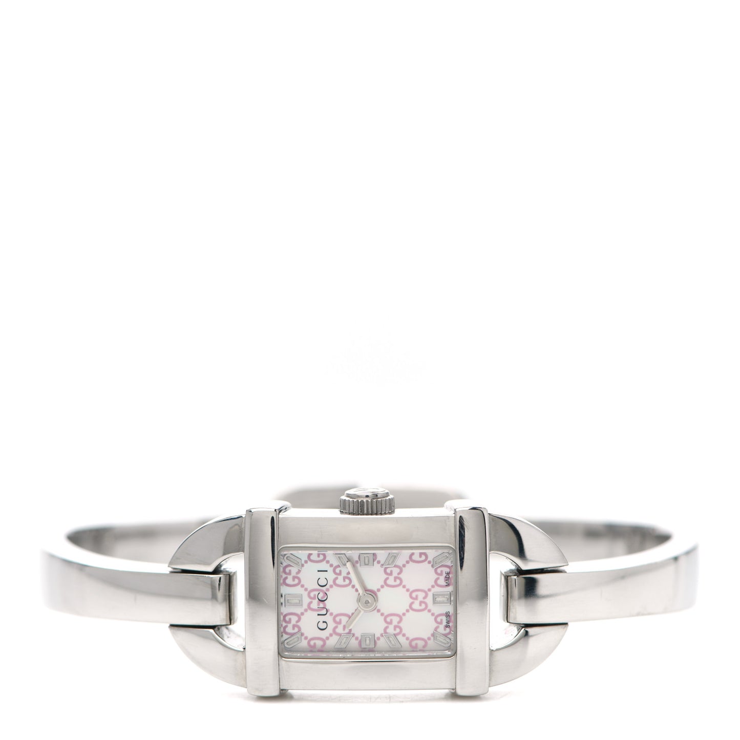 Stainless Steel Pink Mother of Pearl 16mm 6800L Quartz Watch
