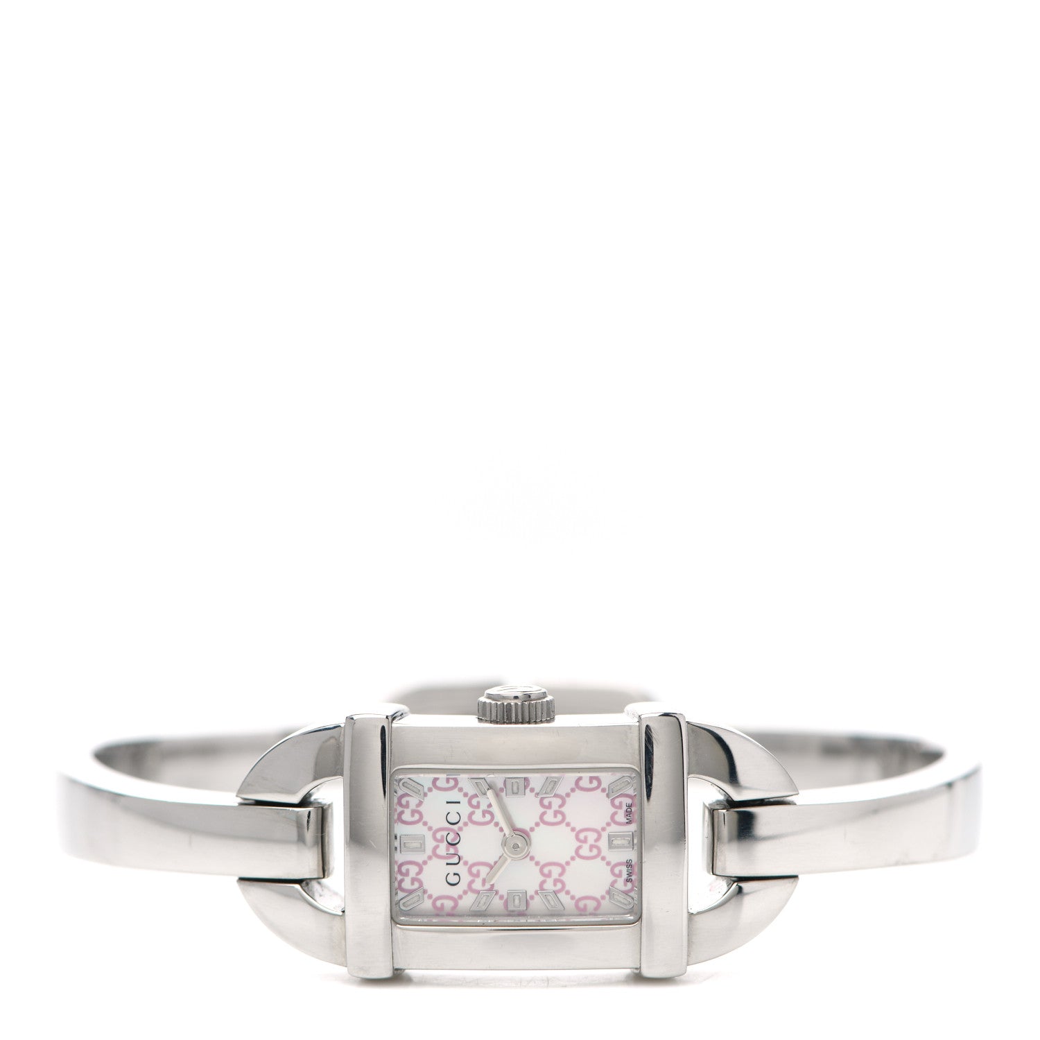 Gucci Stainless Steel Pink Mother of Pearl 16mm 6800L Quartz Watch 2 of 5