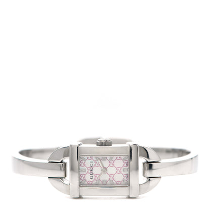 Gucci Stainless Steel Pink Mother of Pearl 16mm 6800L Quartz Watch 2 of 5