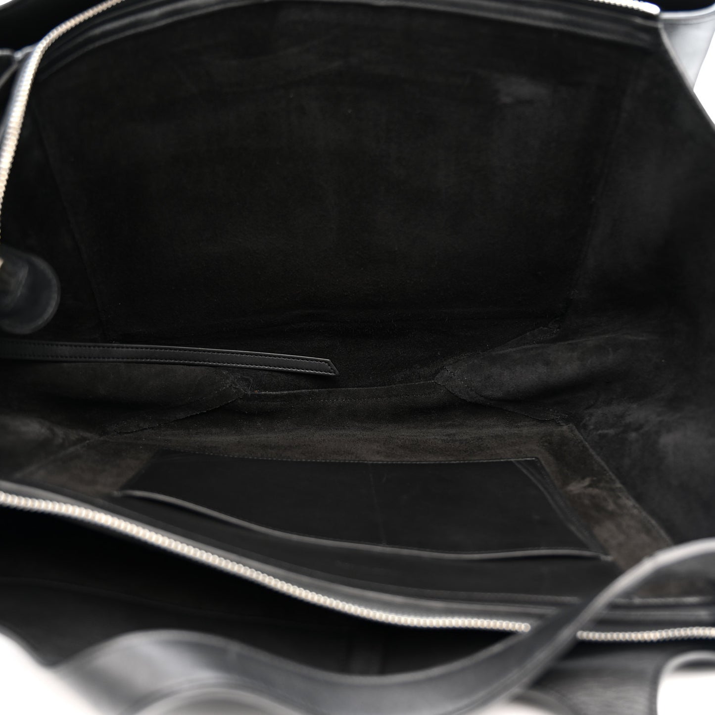 Smooth Calfskin Small Tri-Fold Bag Black