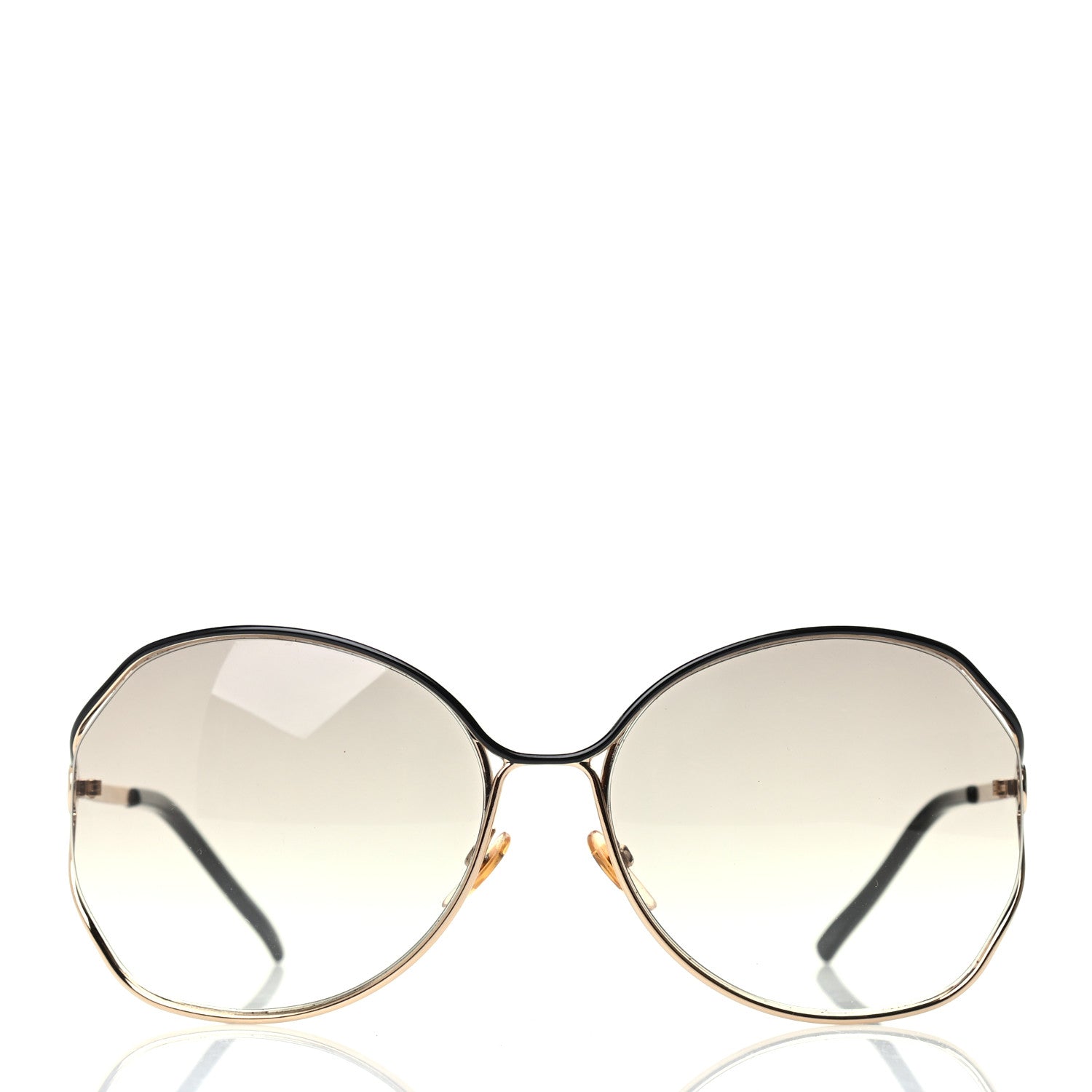 Gucci Oversized Sunglasses GG 2846/S Gold 2 of 7