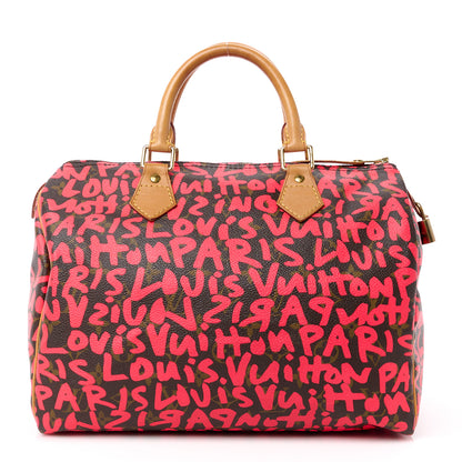 Louis Vuitton Monogram Graffiti Speedy 30 Fuchsia 1 of 15