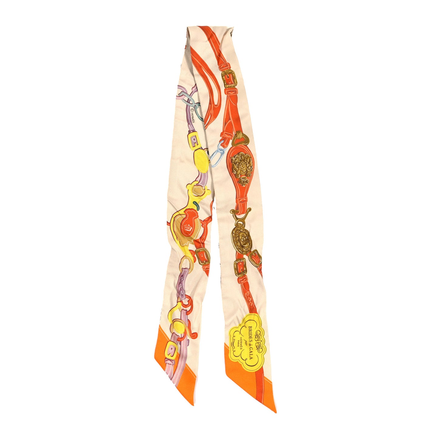 Silk Brides De Gala Twilly Creme Orange Jaune Vif