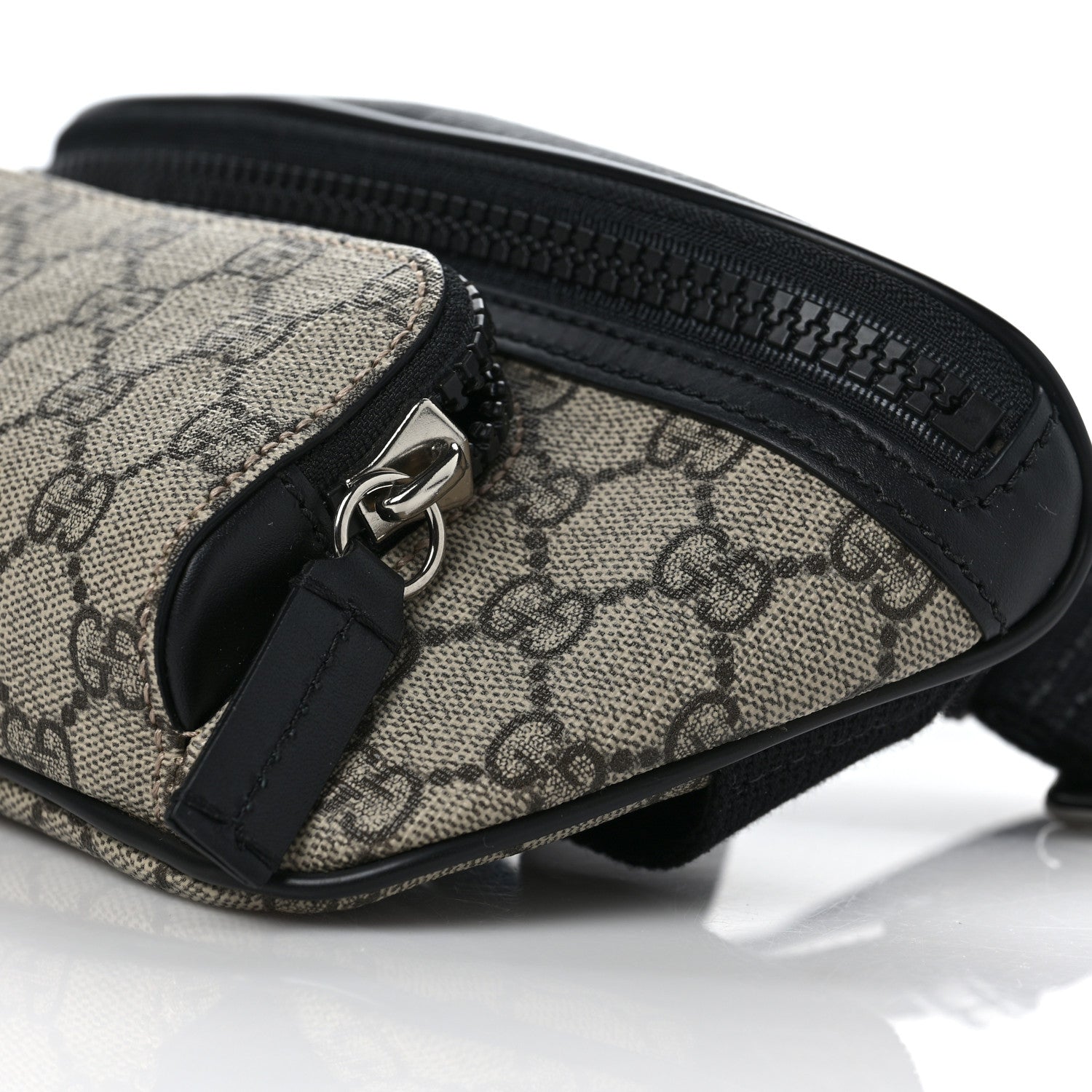 Gucci GG Supreme Monogram Belt Bag Black 9 of 10