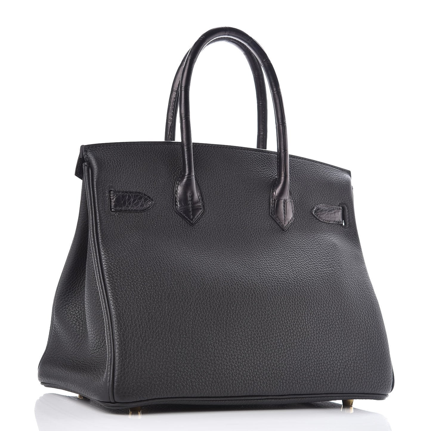 Togo Matte Alligator Birkin Touch 30 Black