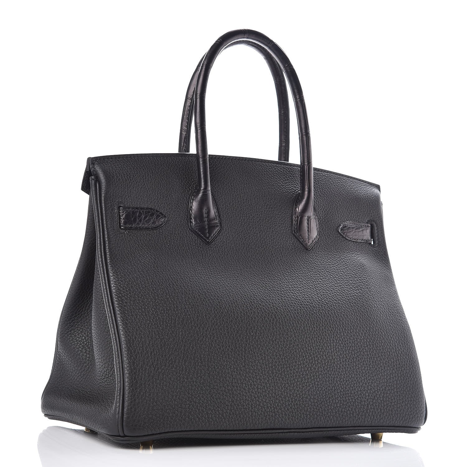 Hermes Togo Matte Alligator Birkin Touch 30 Black 3 of 40