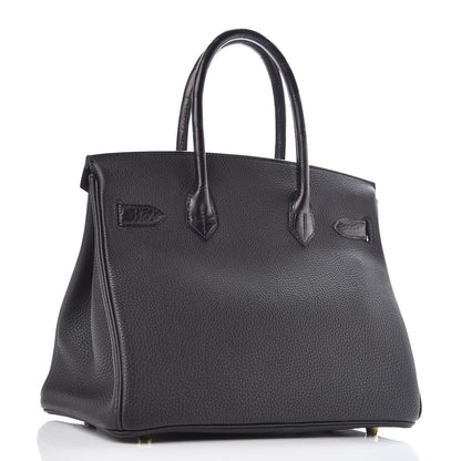 Hermes Togo Matte Alligator Birkin Touch 30 Black 3 of 40