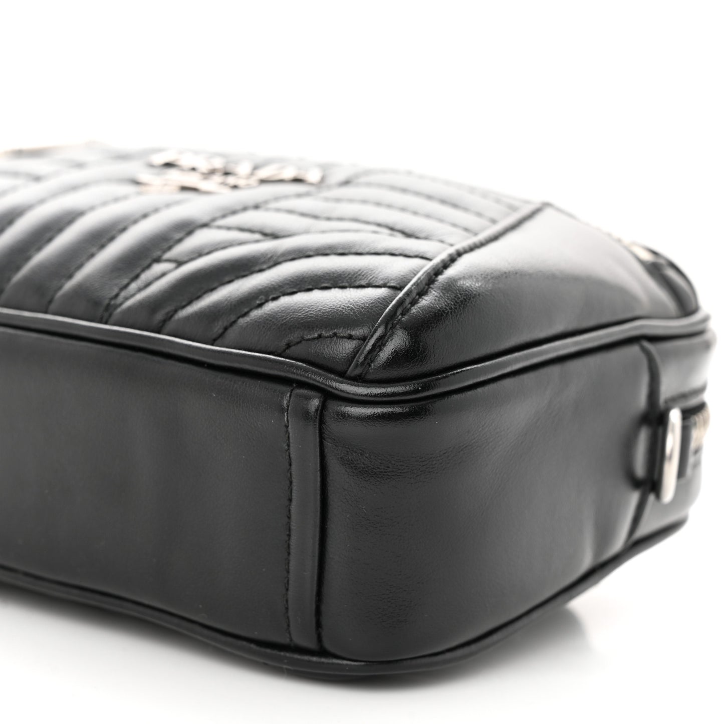 Soft Calfskin Impunture Diagramme Belt Bag Black