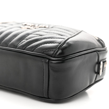 Prada Soft Calfskin Impunture Diagramme Belt Bag Black 9 of 10
