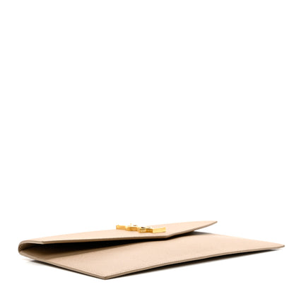 Saint Laurent Grain De Poudre Uptown Pouch Dark Beige 4 of 7