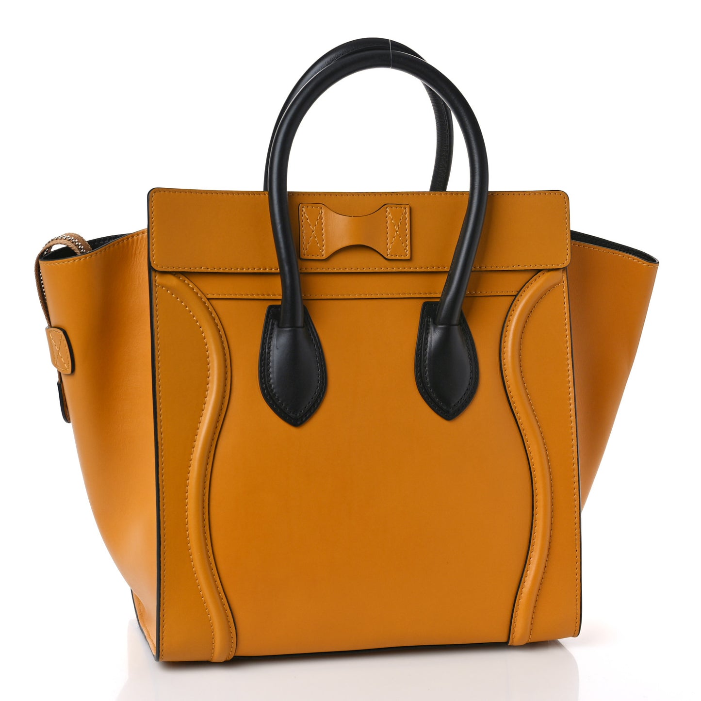 Smooth Calfskin Micro Luggage Amber
