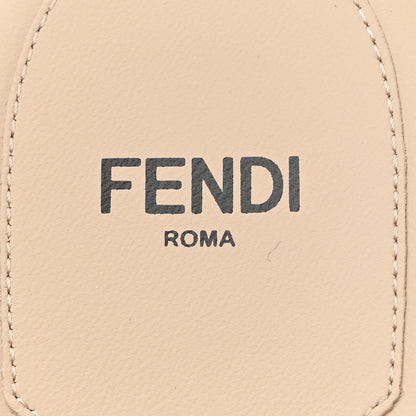 Fendi Vitello Cuoio Baguette Flat Slide Sandals 39.5 Poudre 8 of 9