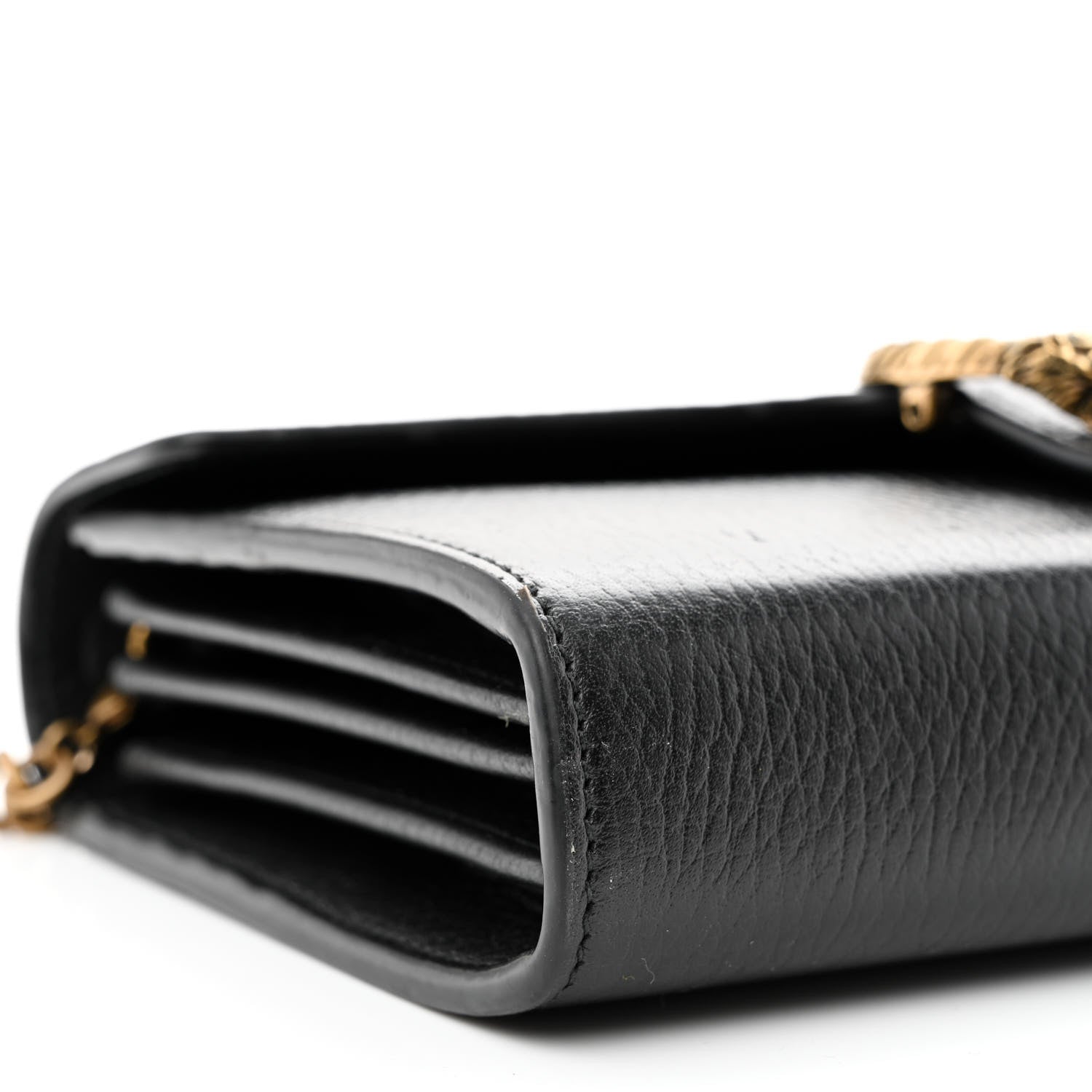 Gucci Calfskin Garden Dionysus Chain Wallet Black 11 of 12
