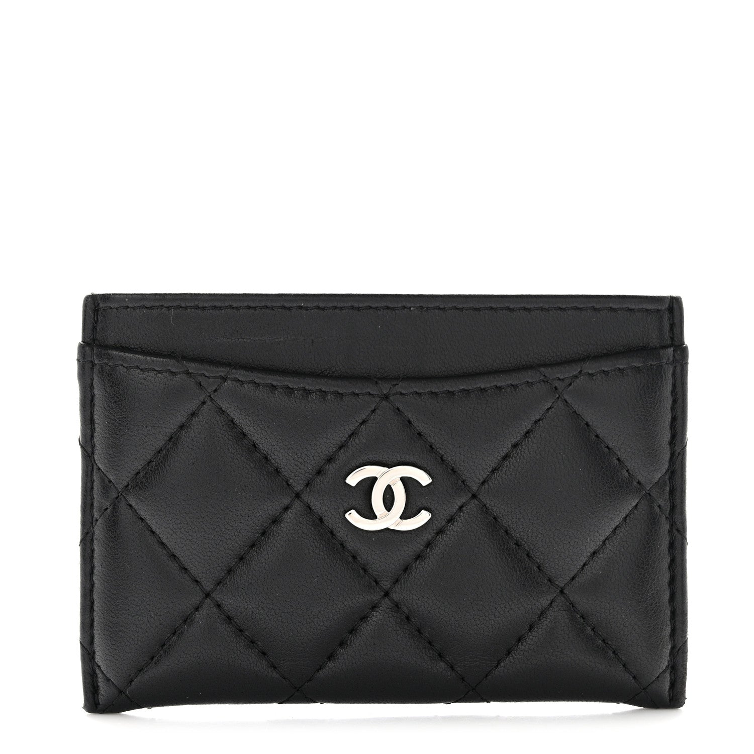 Chanel Lambskin Quilted Card Holder Black 1 of 8