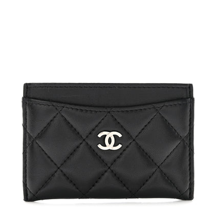 Chanel Lambskin Quilted Card Holder Black 1 of 8