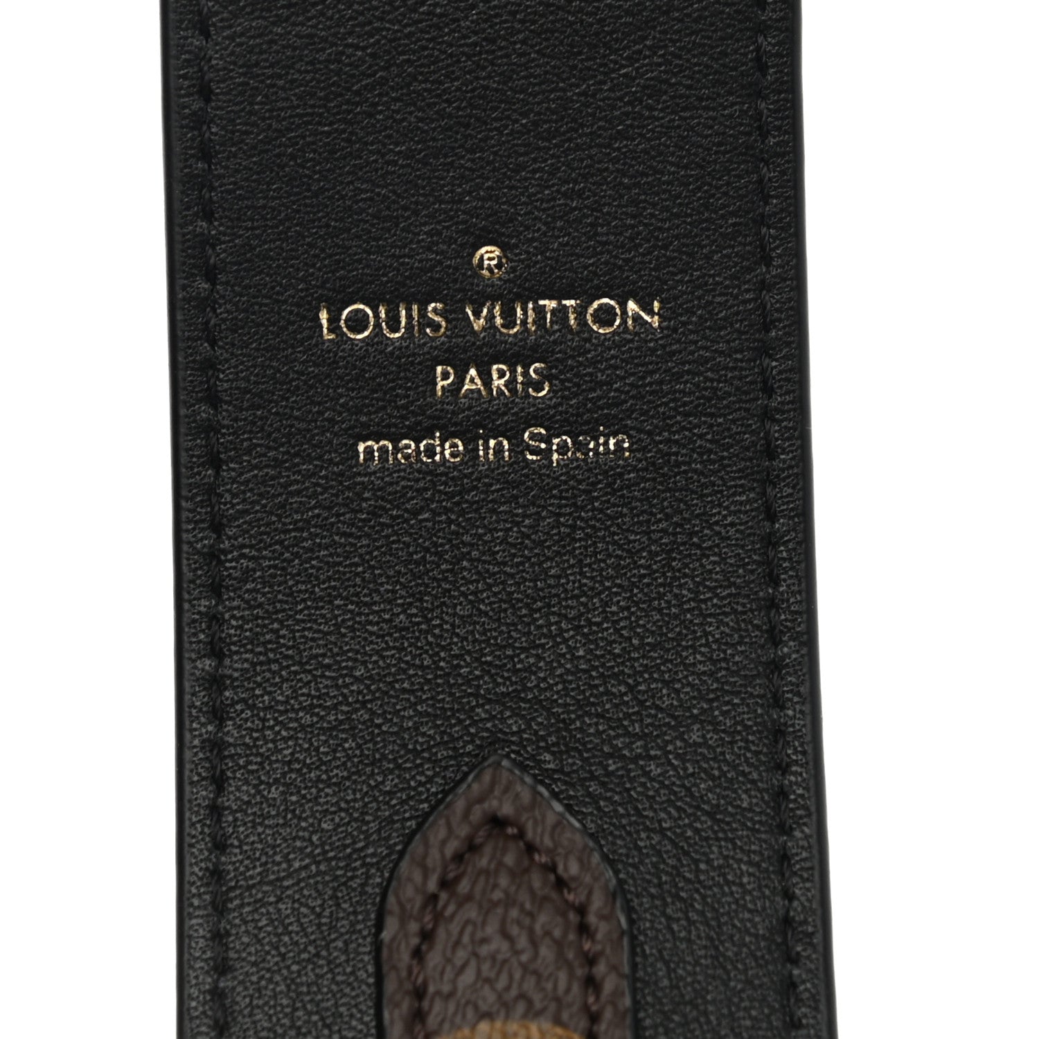 Louis Vuitton Monogram Bandouliere Shoulder Strap Black 3 of 4