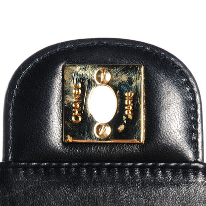 Chanel Lambskin East West Chocolate Bar Flap Black 7 of 9