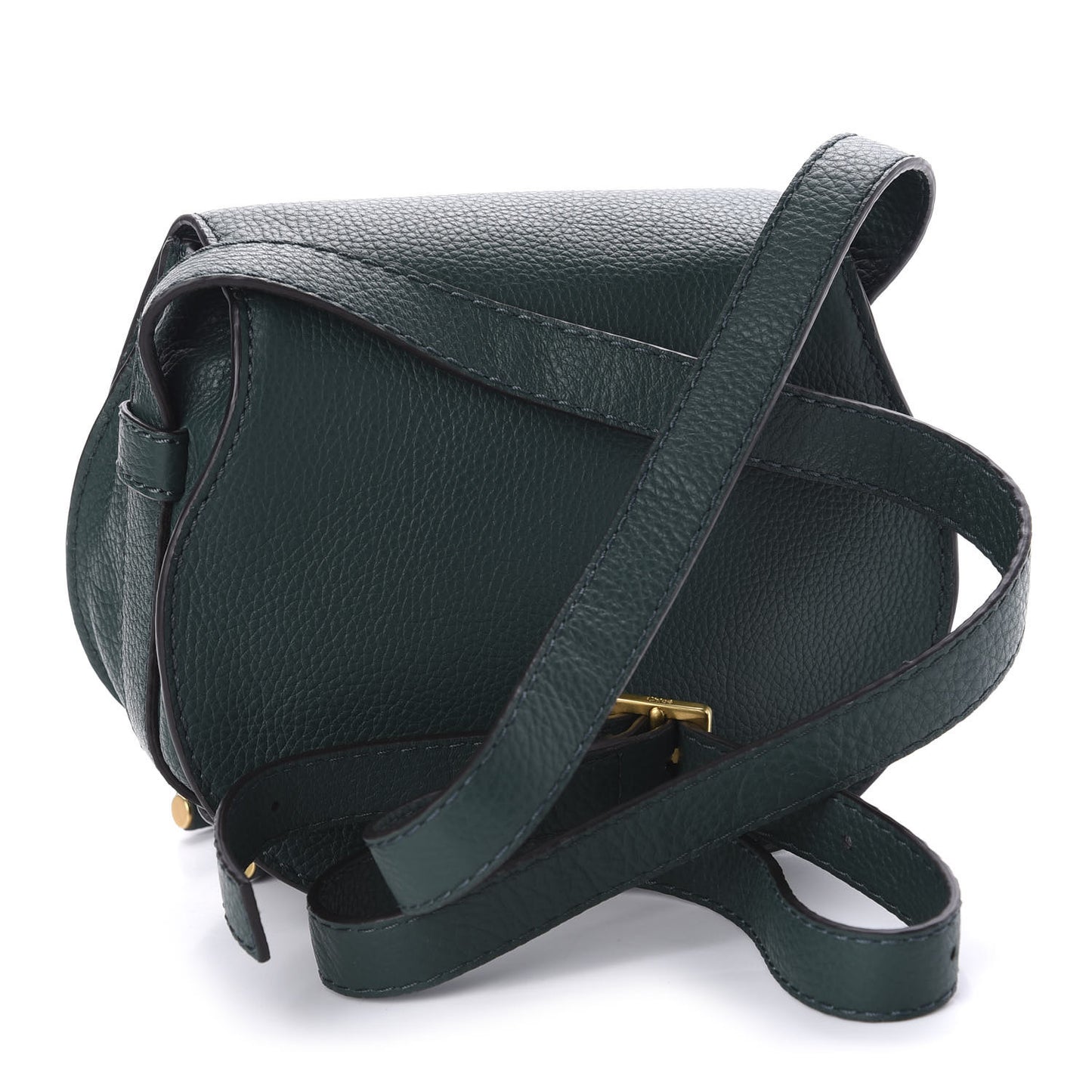Calfskin Mini Marcie Round Crossbody Bag Rainforest