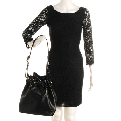 Louis Vuitton Epi Petit Noe Black 2 of 8