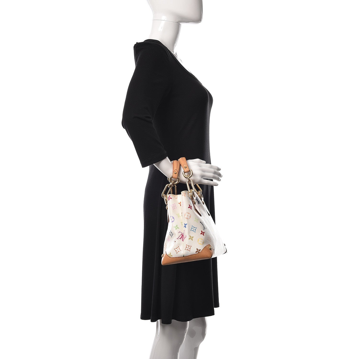 Louis Vuitton Monogram Multicolor Audra White 2 of 10