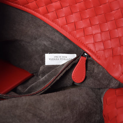 Bottega Veneta Nappa Intrecciato Medium Seamless Tote Red 8 of 9