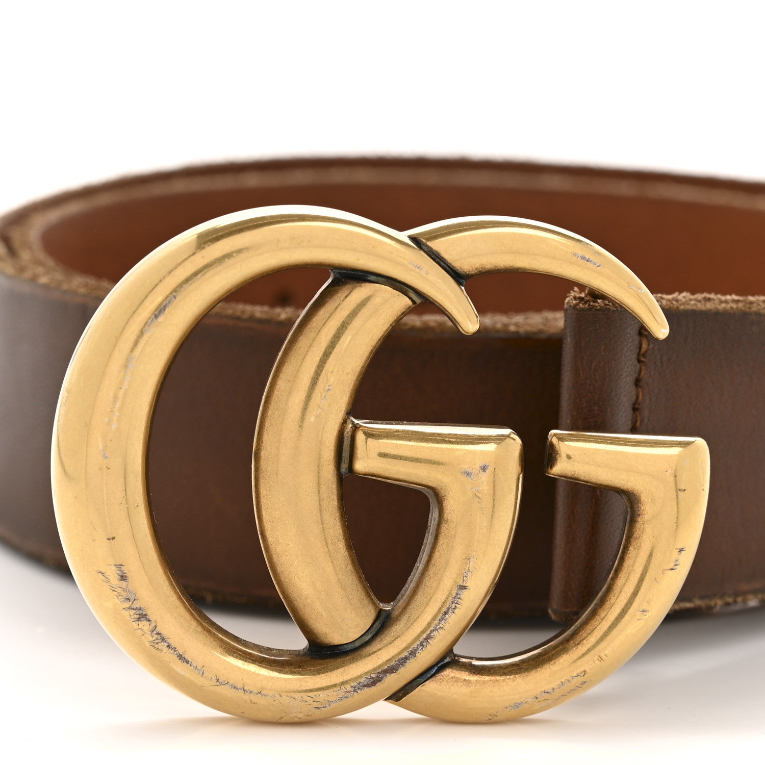 Gucci Faded Calfskin Double G 40mm Belt 85 34 Cuir 6 of 8