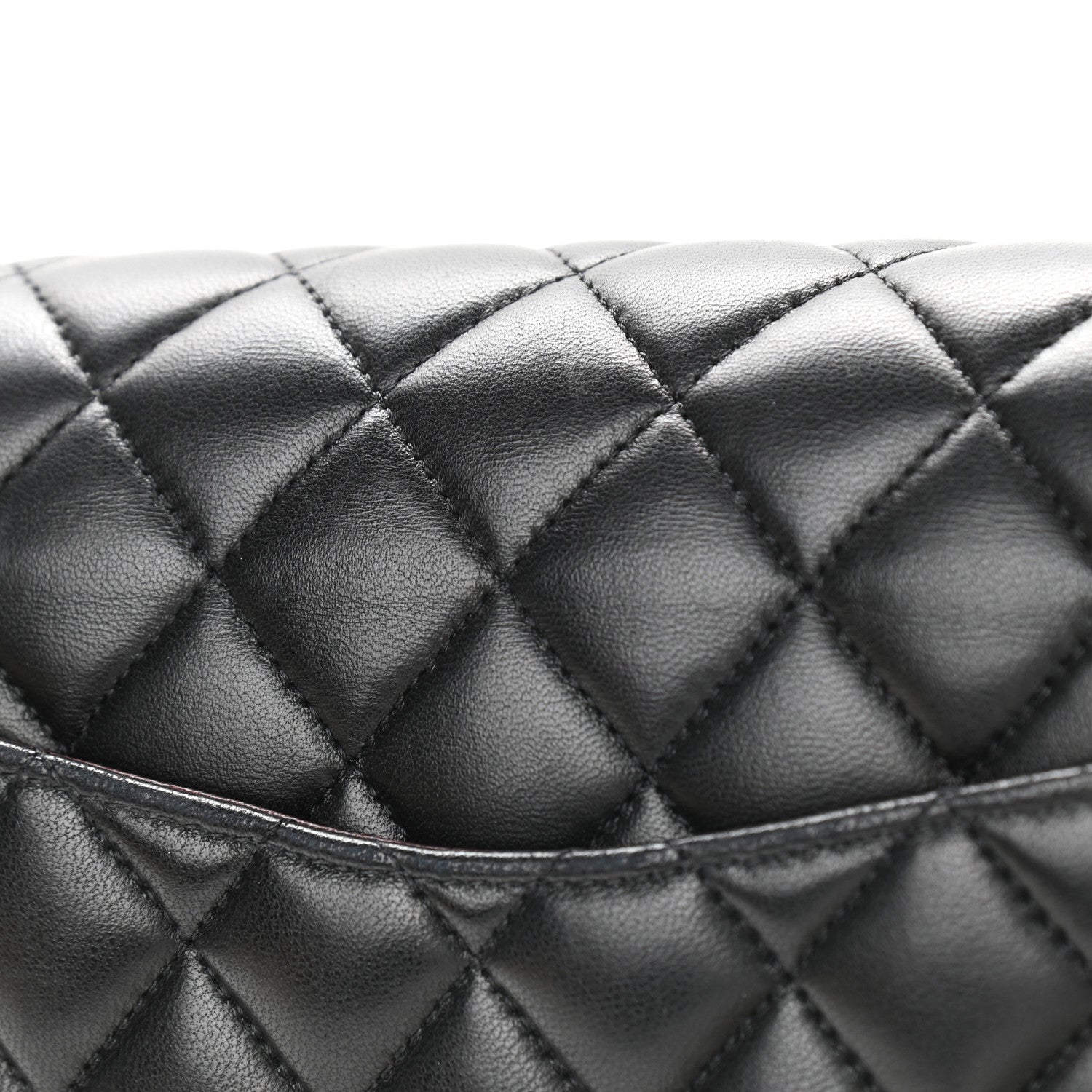 Chanel Lambskin Quilted Medium Double Flap Black 15 of 15