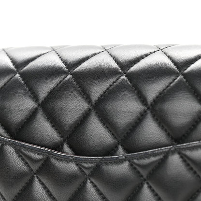 Chanel Lambskin Quilted Medium Double Flap Black 15 of 15