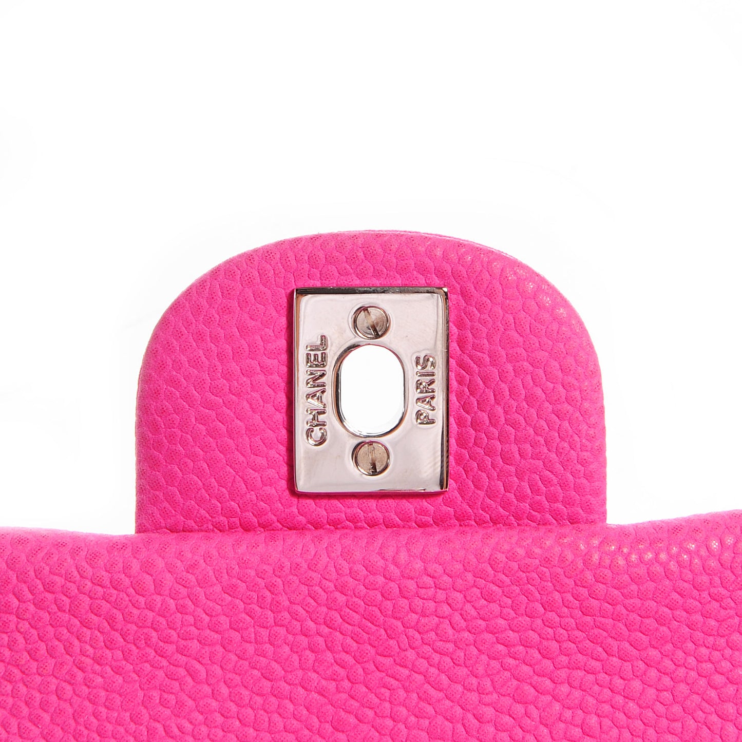 Iridescent Caviar Quilted Extra Mini Flap Pink