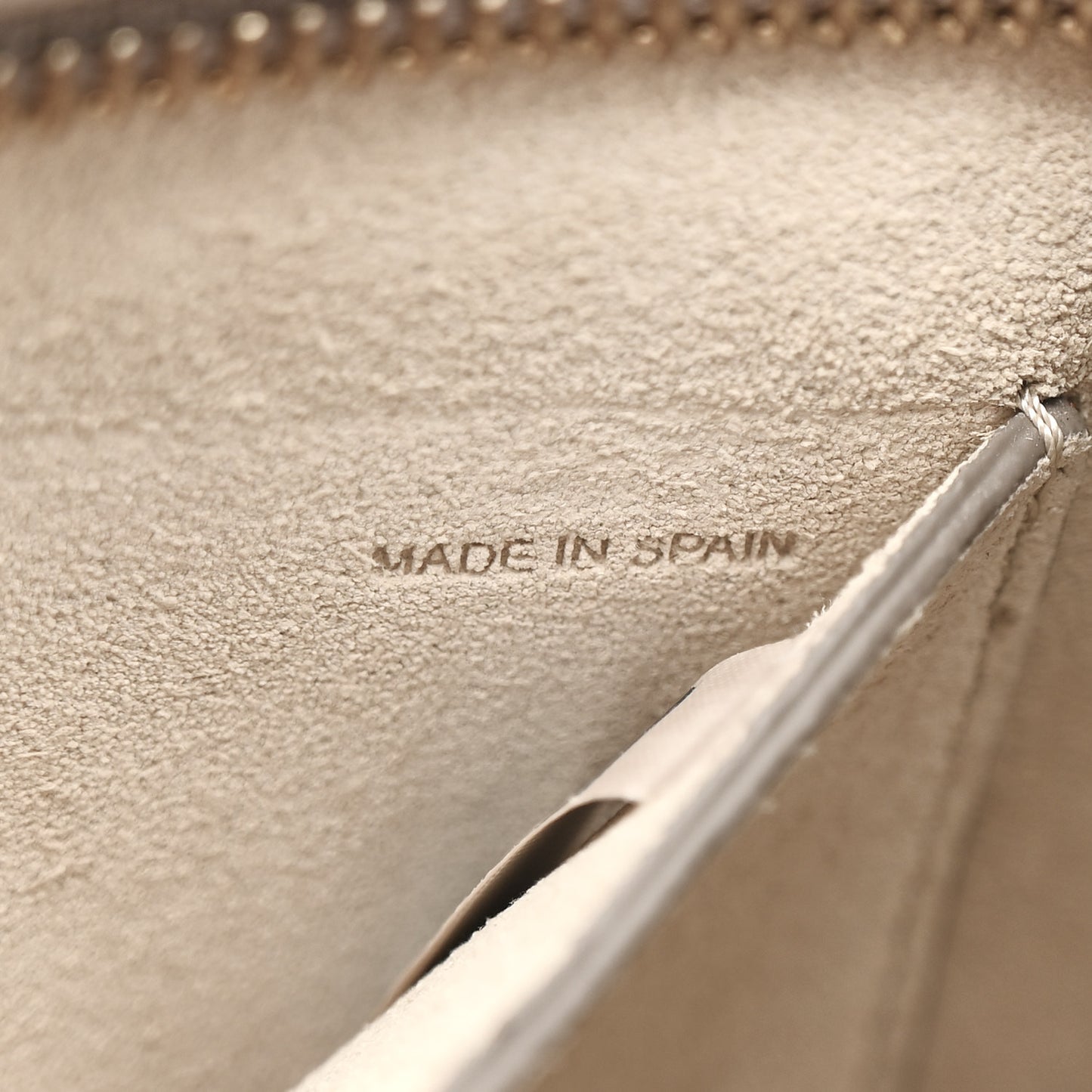 Calfskin Suede Mini Pixie Signature Belt Bag Motty Grey