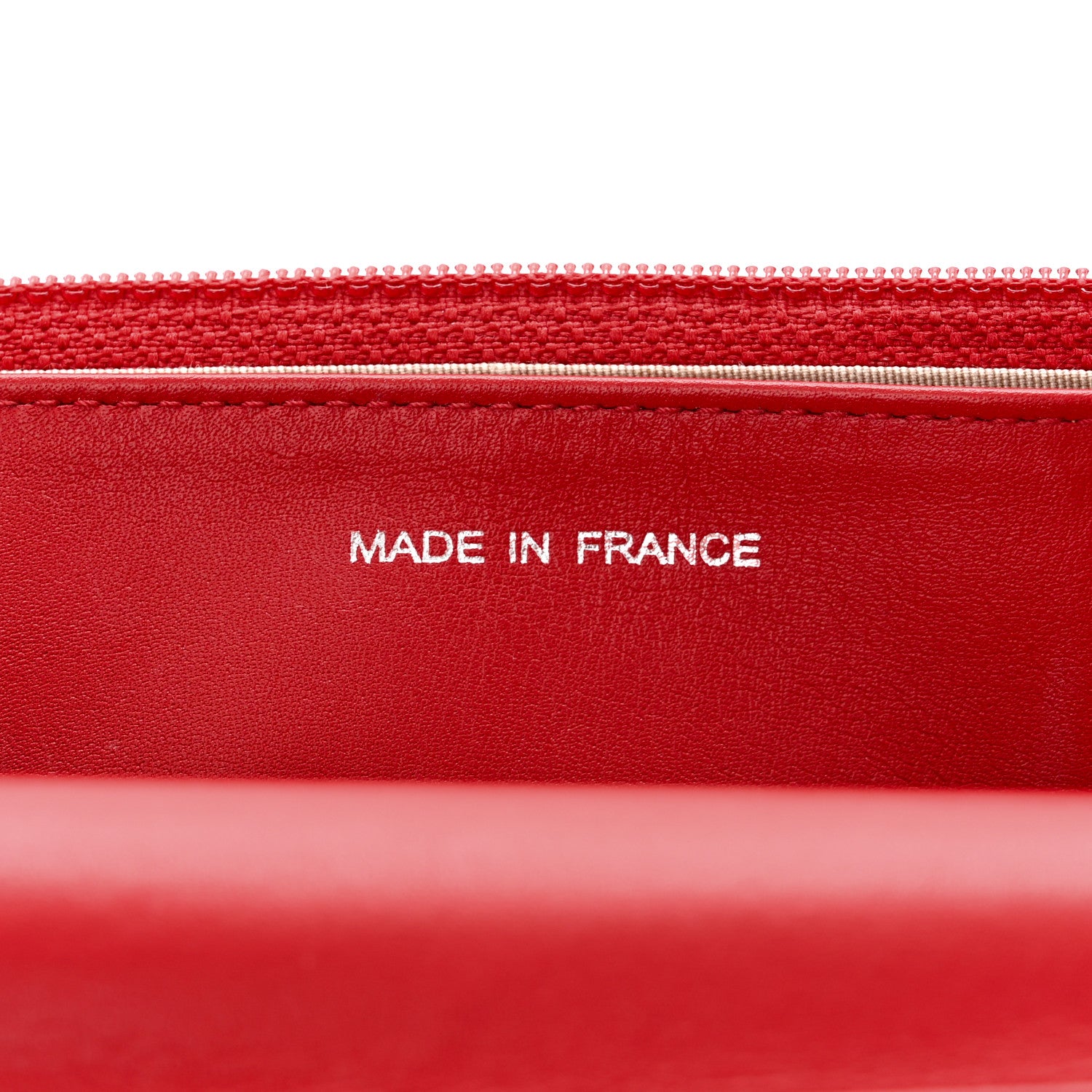 Chanel Caviar Sevruga Wallet on Chain WOC Red 7 of 12