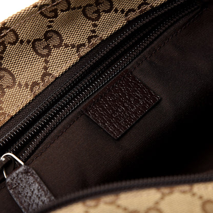 Gucci GG Monogram Small Web Handle Bucket Tote Dark Brown 8 of 9