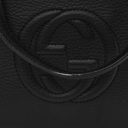 Gucci Dollar Calfskin Medium Soho Top Handle Satchel Black 11 of 12