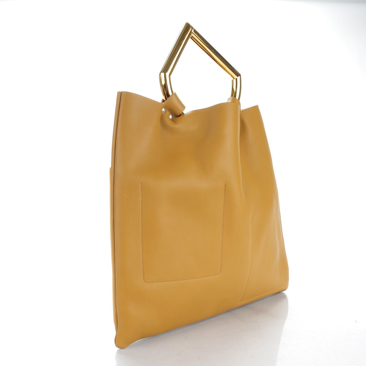 Celine Smooth Calfskin Geometrical Tote Nutmeg 3 of 8