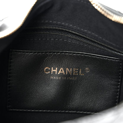 Chanel Shiny Lambskin Quilted Trendy Pockets Hobo Black 6 of 10