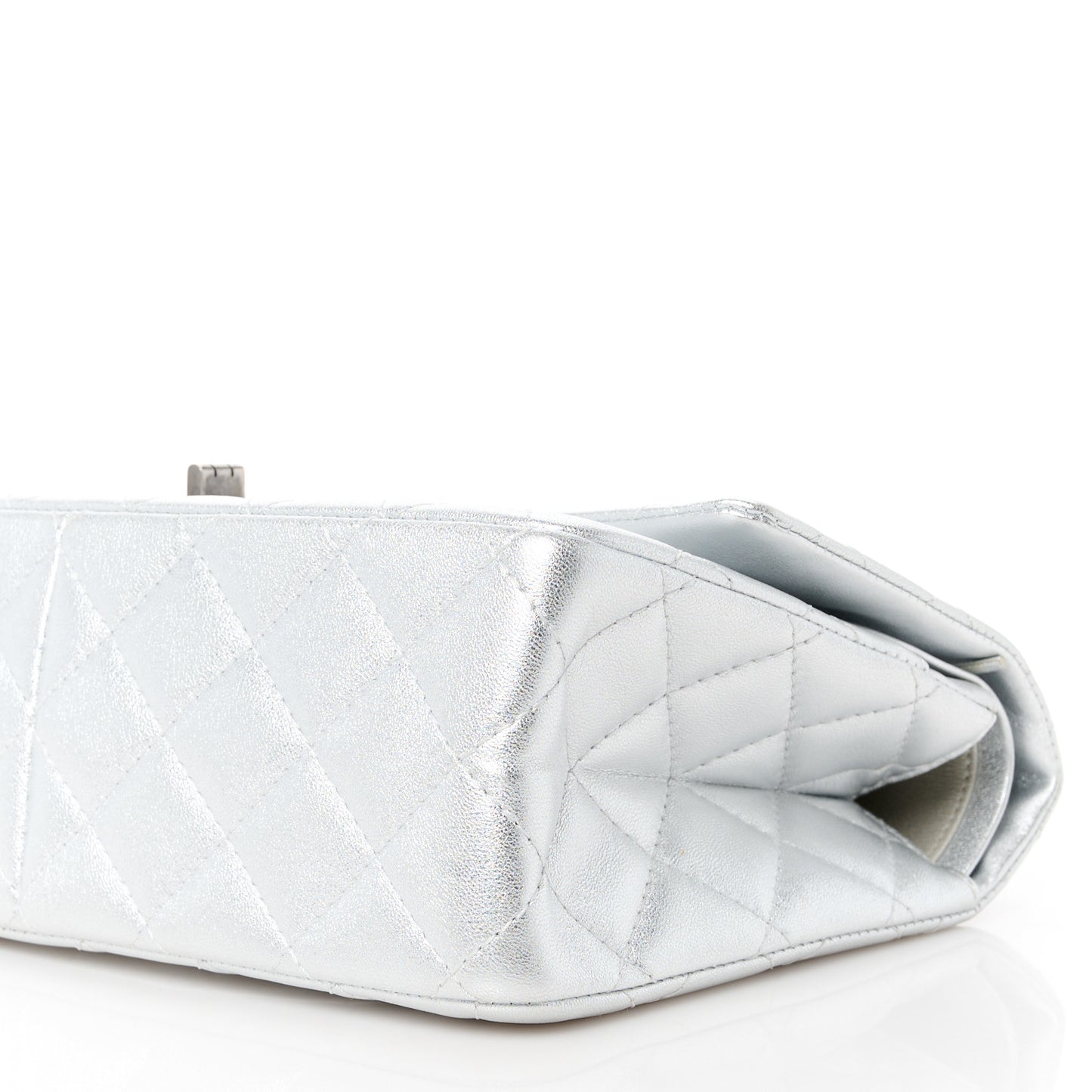 Metallic Lambskin Quilted 2.55 Reissue 226 Flap Silver