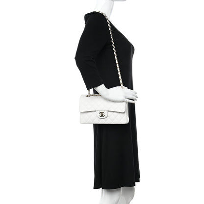 Chanel Caviar Quilted Small Double Flap White 2 of 13