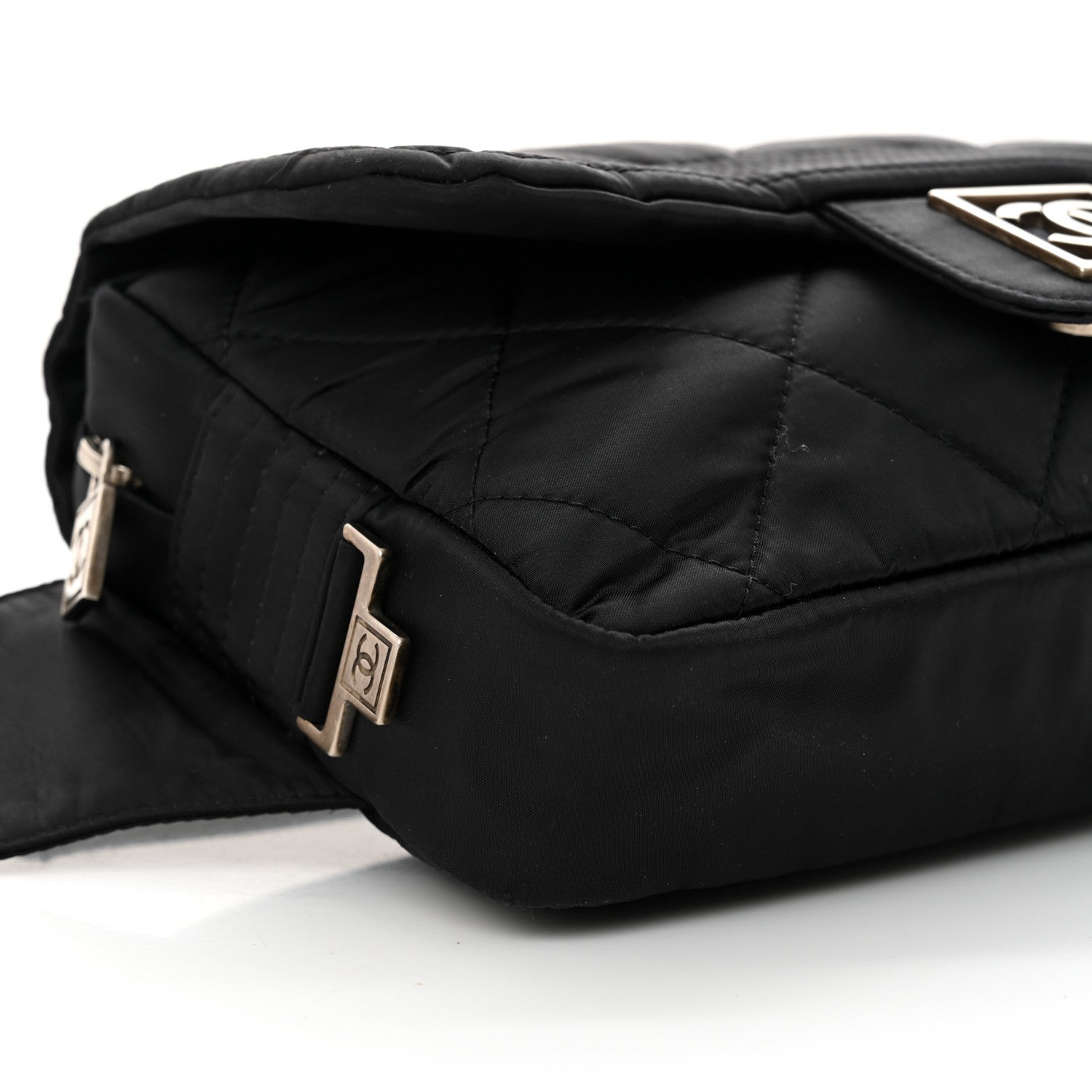 Chanel Nylon Ski Sport Belt Bag Black 9 of 11