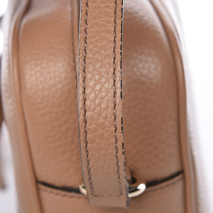 Gucci Pebbled Calfskin Small Soho Disco Bag Camelia 14 of 15