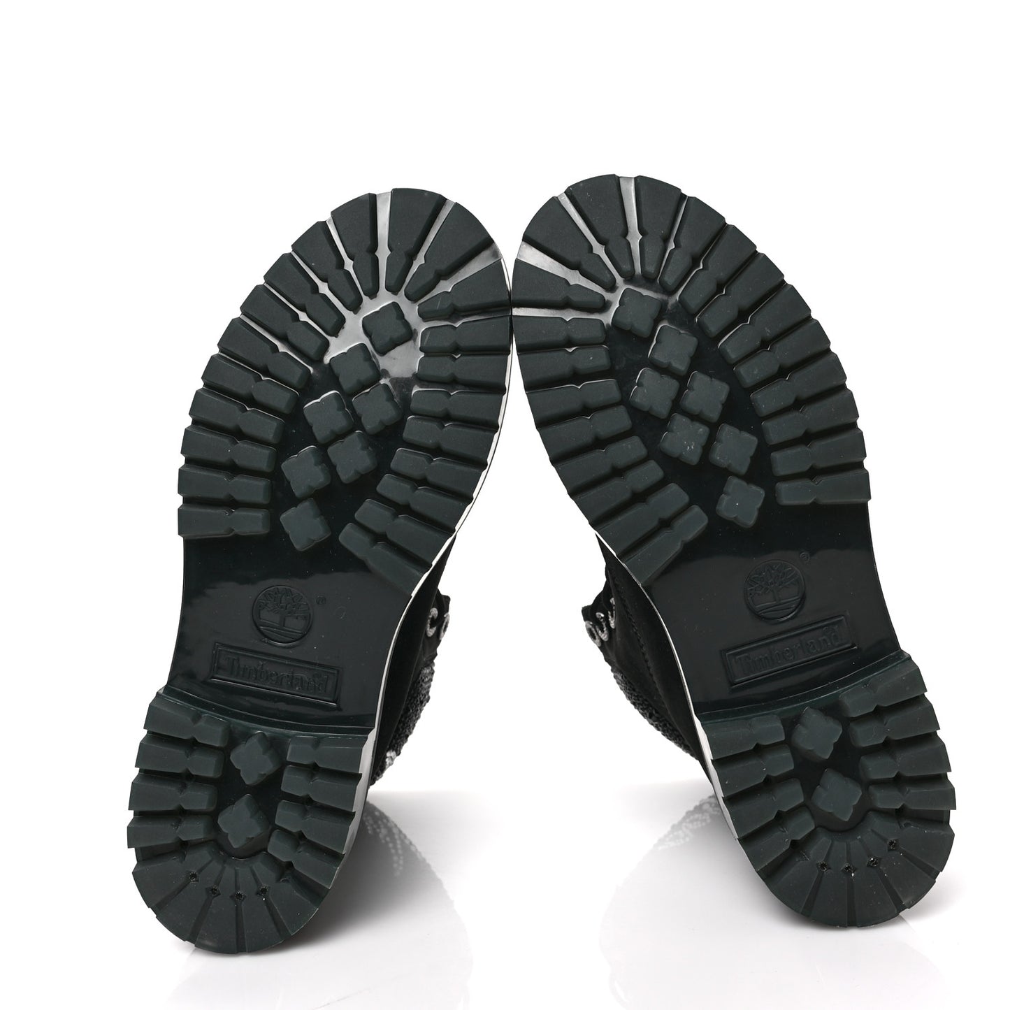 X TIMBERLAND Nubuck Swarovski Crystal Womens Ankle Boots 9 Black