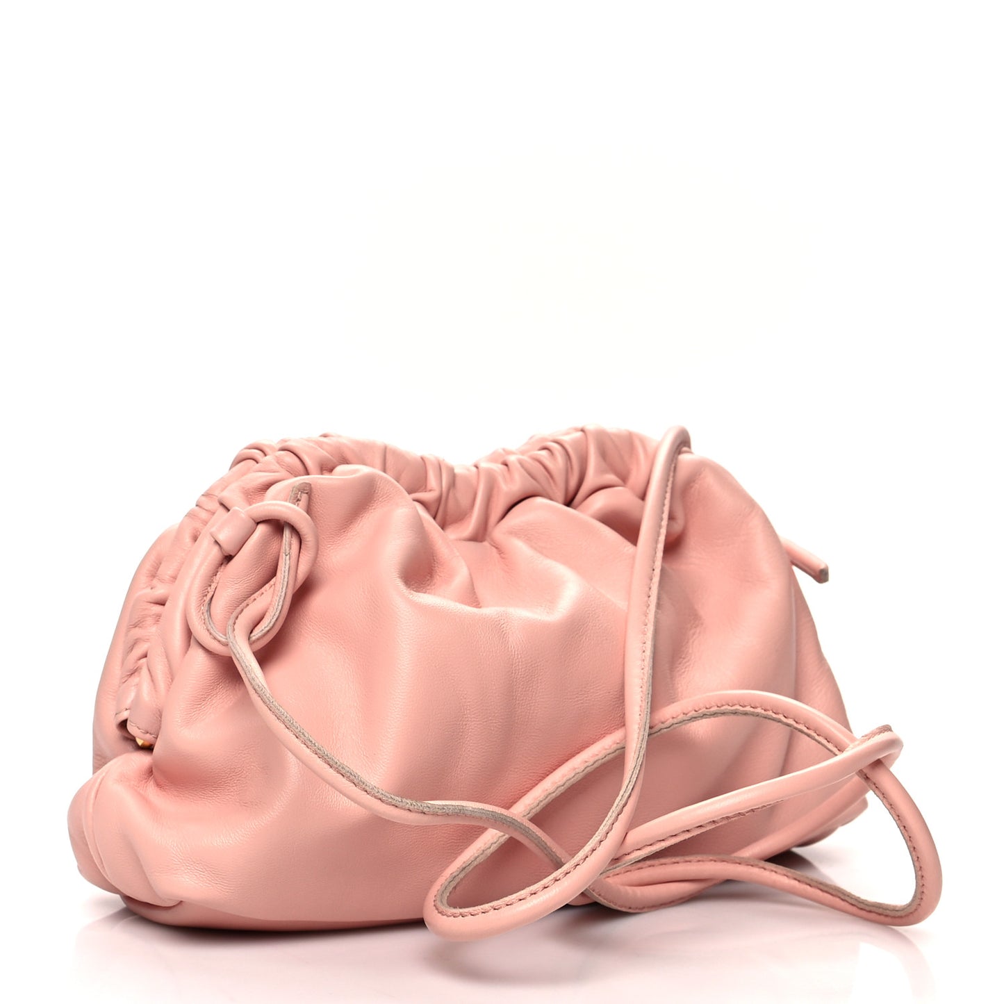 Lambskin Mini Cloud Clutch Dahlia