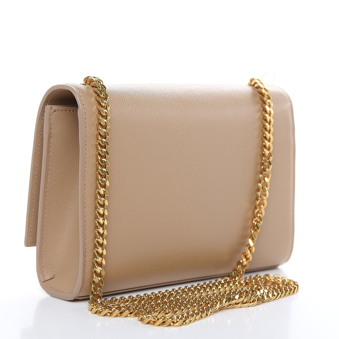 Grain De Poudre Small Monogram Kate Satchel Dark Beige