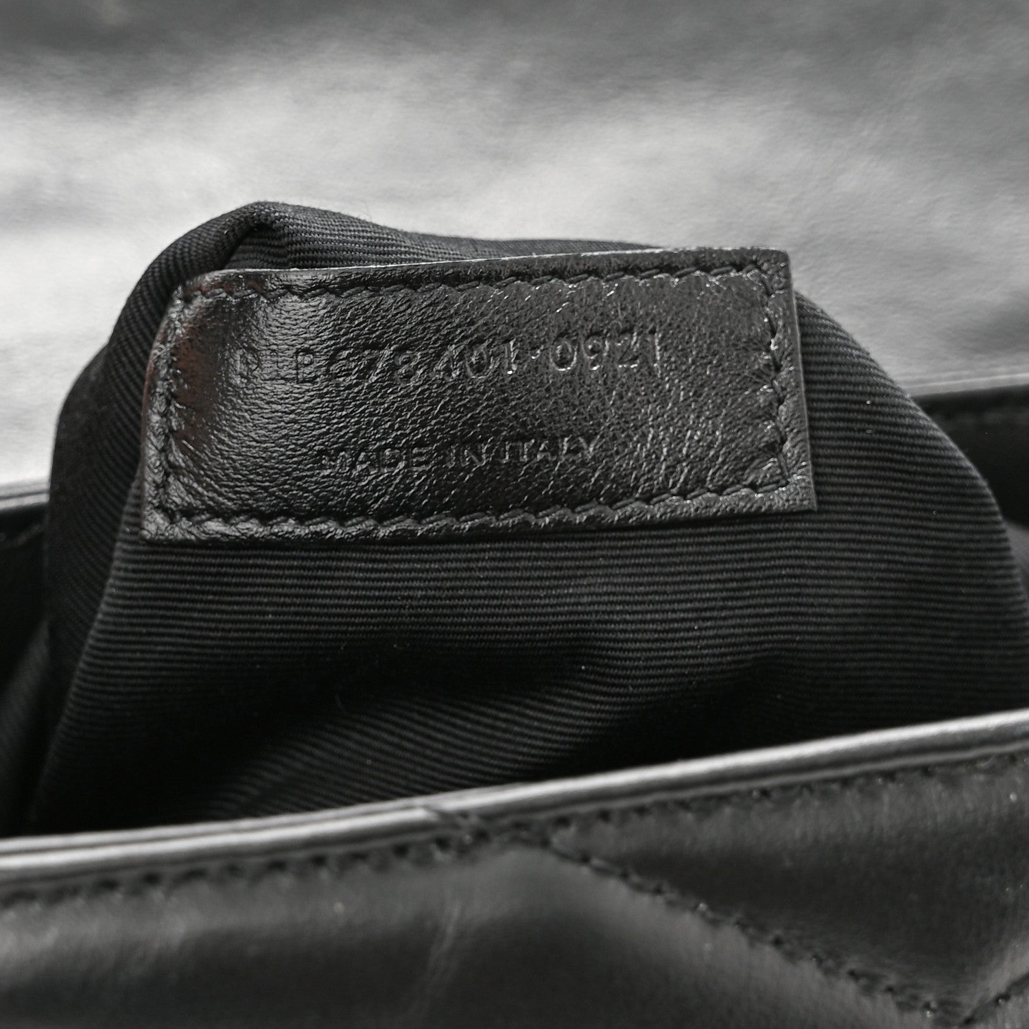 Saint Laurent Calfskin Y Quilted Monogram Toy Loulou Crossbody Bag Black 8 of 12