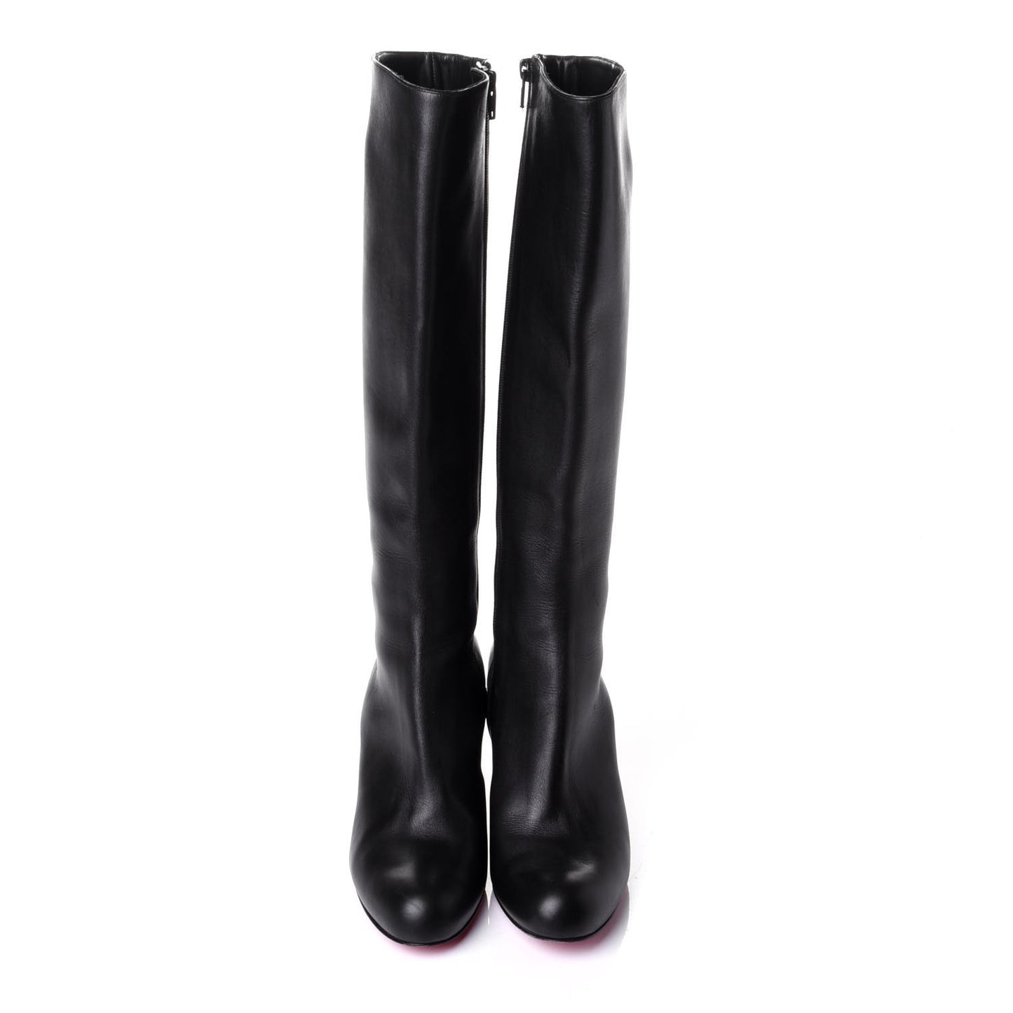Calfskin Cadrilla Botta 70 Tall Boots 38.5 Black