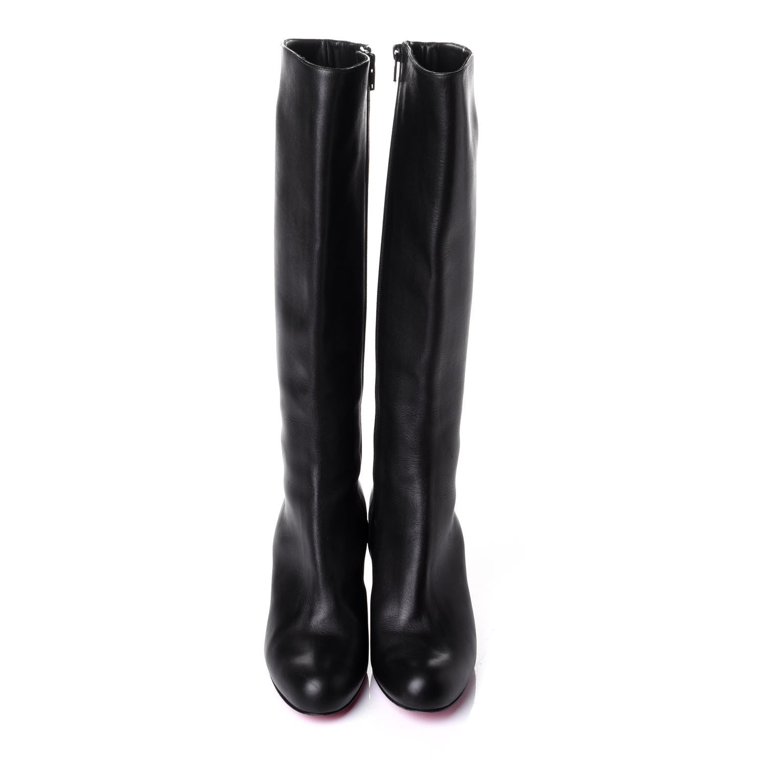 Christian Louboutin Calfskin Cadrilla Botta 70 Tall Boots 38.5 Black 5 of 9