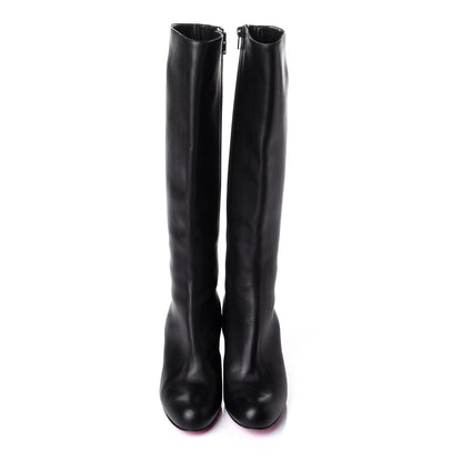 Christian Louboutin Calfskin Cadrilla Botta 70 Tall Boots 38.5 Black 5 of 9